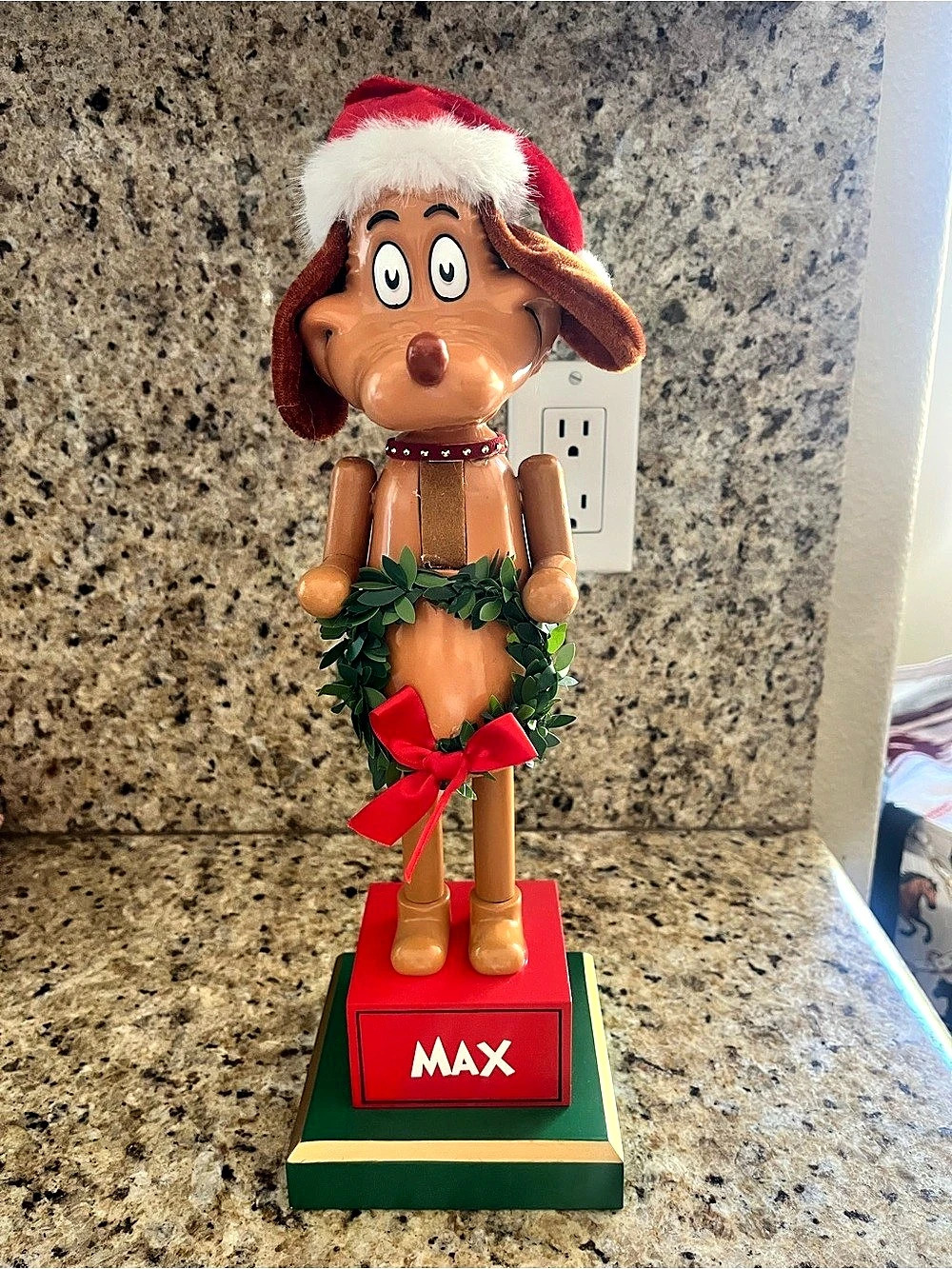 Dr Seuss Max Grinch Stole Christmas Dog Large Nutcracker